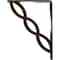 Ekena Millwork Loera Wrought Iron Bracket, (Single center brace), Antiqued Copper 1 1/2"W x 5 1/2"D x 8"H BKTM01X05X08SLOACO - alternate 5